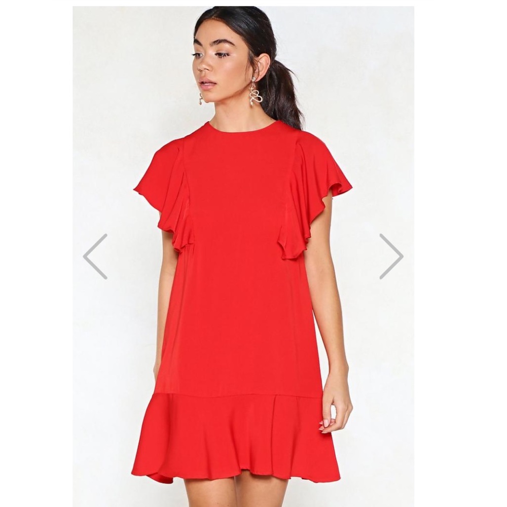 NWT Wow Ruffle Dress